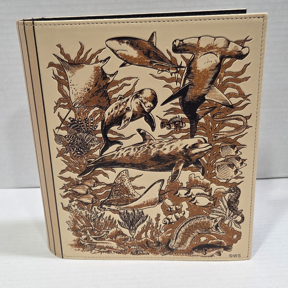 WS Vegan Leather Photo Album Pictures Sea Animals